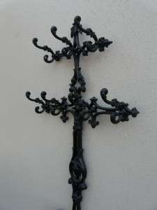 Antique New Orleans Style WROUGHT IRON HALL TREE UMBRELLA STAND  