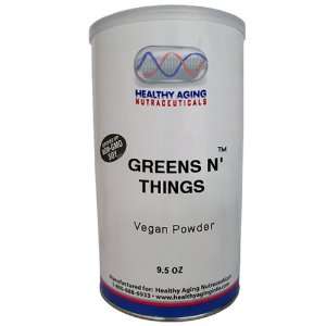 Healthy Aging Nutraceuticals Greens N Things Vegan Powder 9.5 Ounce