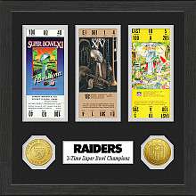 ighland Mint Oakland Raiders Super Bowl Champions Ticket Collection 