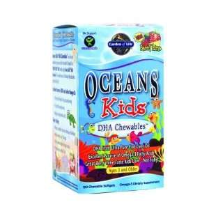 Garden of Life  Oceans Kids, DHA Chewables, Berry Lime, 120 chewable 