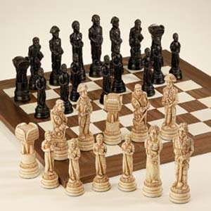    Battle Of Trafalgar Chess Set   Natural Finish Toys & Games