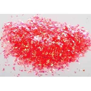  3 Packages of Red Synthetic Mica Flake Confetti (4.5 Oz 