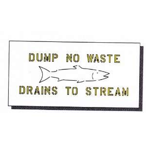  Drains to Stream Stencil Arts, Crafts & Sewing