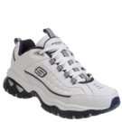 Athletics Skechers Mens Afterburn White/Navy Shoes 