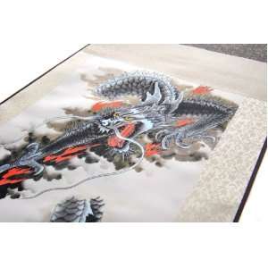 Abacus Chinese Silk Scroll / Picture Scroll / Wall Scroll   The Dragon 