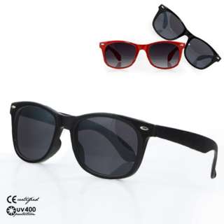 niki orange® Wayfarer Style Sonnenbrille Schwarz Rot  
