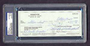 STEVE SAX SIGNED AUTO 1987 ROYALTIES CHECK DODGERS 1981 1988 WS CHAMPS 