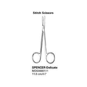  Medline Stitch Scissors, Delicate Spencer   4 1/4, 11 cm 