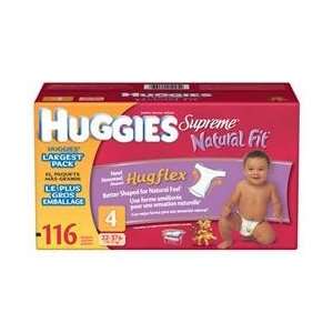 Huggies Supreme Natural Fit Diapers Size 4