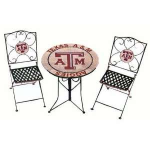  Texas A&M Aggies Bistro Table and 2 Chairs Sports 