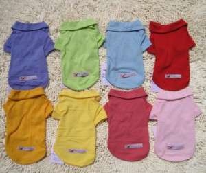 POLO SHIRTS for DOGS 8Colors apparel Dog clothes XS L  