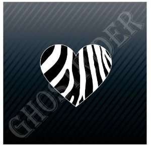  Zebra Heart Trucks Sticker Decal 