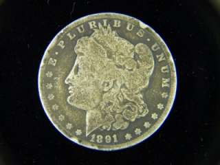 1891 CC $1 Morgan Dollar G/VG /B 296  
