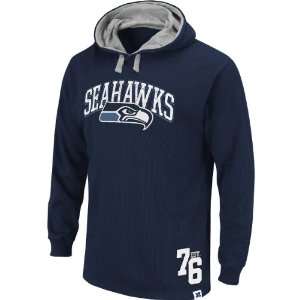   Seahawks Mens Go Long Thermal Hooded Sweatshirt: Sports & Outdoors