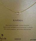 Dogeared Tiny Gold Dipped Karma 18 Necklace