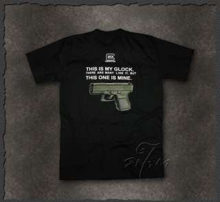 Glock Shooting Shirt T Shirt Waffe Weapon Pistol M L XL  