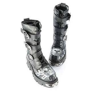711 New Rock Boots Stiefel Gothic Streetfighter Flames  