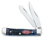   NAVY BLUE BONE TINY TRAPPER KNIFE MINT #7055 NEW IN BOX USA SALE