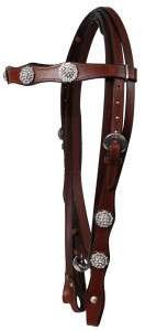 BROWN Western Crystal Show Headstall Reins FREE US Ship  