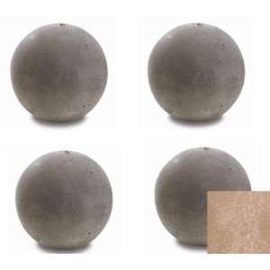   Decorative Geo Shapes Terracotta Sphere Set   Set Of 4 Large Patio