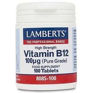 Lamberts Lamberts, Vitamin B12 100ug, 100 Tablets  Grocery 
