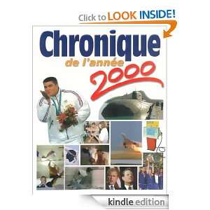 Chronique de lannée 2000 (French Edition) Collectif  