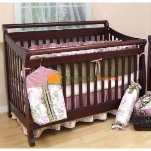    4 in 1 Amy Aspen Solid Wood Cherry Baby Crib: Home & Kitchen