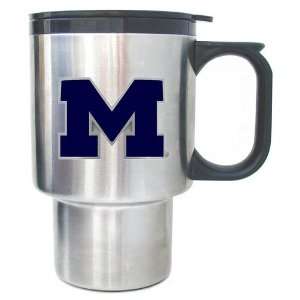 Michigan Wolverines Stainless Travel Mug   NCAA College Athletics 