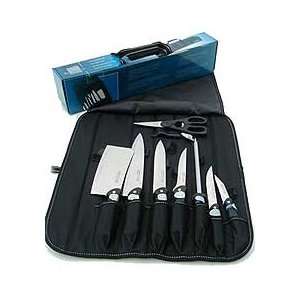 Berghoff 1036995 Gialo 7 Piece Cheese Knife Set with Rack  