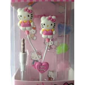  Hello Kitty in ear earbuds earphone pink