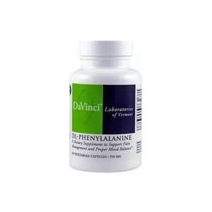  DL Phenylalanine 750 mg 60 Vegetarian Capsules   DaVinci 