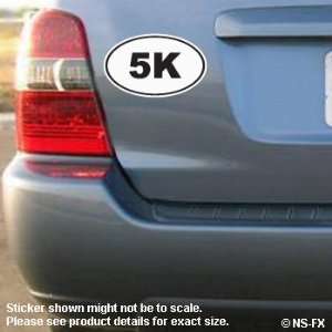  5K EURO OVAL   Sticker Decal   #S030 Automotive