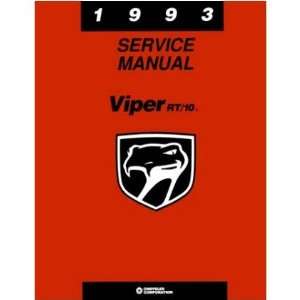   1993 DODGE VIPER Shop Service Repair Manual Book Automotive