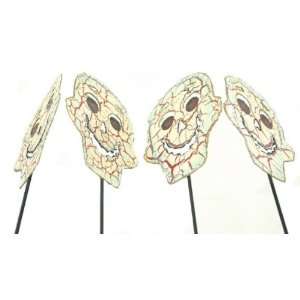 Skull Decorative Stakes Set of 4 Case Pack 4 