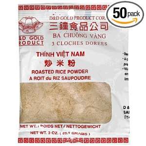 Roasted Rice Powder, Vietnam Thinh, 3 Ounce Pack (Pack of 50 