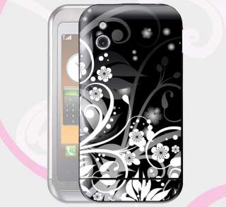 LG KM900 Arena  BLACK FLOWER  Handy Skin + Wallpaper  