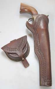 Tooled Slim Jim Gun Holster COLT 1860 Army & Navy Black Powder 8 