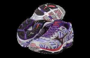   Womens Wave Elixir 7 White/ Anthracite/ Prism Violet Running Shoes