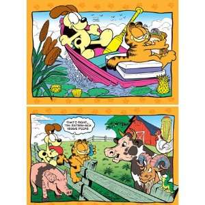  Garfield Boat Ride and Farm Yard 2 pk 96pc Jigsaw Puzzles 