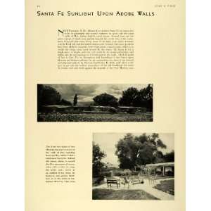 1932 Article Pojoaque New Mexico Mr. Arthur Cable Ranch House Santa Fe 