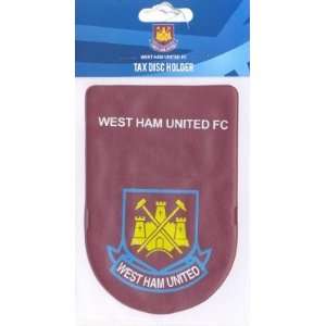 West Ham United Fc Official Tax Disc Holder  Sports 