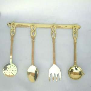 REAL SIMPLEA HANDMADE HANDCRAFTED DECORATIVE BRASS KITCHEN SET 