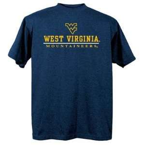  West Virginia Mountaineers WVU NCAA Navy Short Sleeve T 