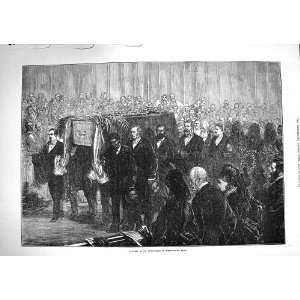  1874 Funeral Livingstone Westminster Abbey London