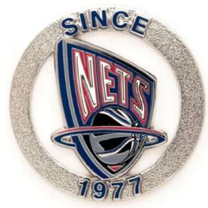 NEW JERSEY NETS OFFICIAL LOGO LAPEL PIN:  Sports & Outdoors