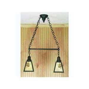  26L Pine Cone Two Light Pendant Ceiling Fixture: Home 