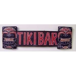  Tiki Bar Wall Plaque Sign Barware Art: Office Products