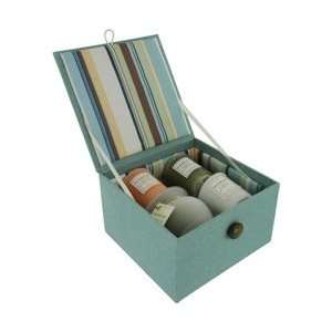 CANDLE GIFT BOX STELLA : BOX SET CONTAINS ONE LIME BASIL SMALL FROSTED 