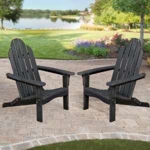    Cottage Classic Folding Adirondack Chair: Patio, Lawn & Garden