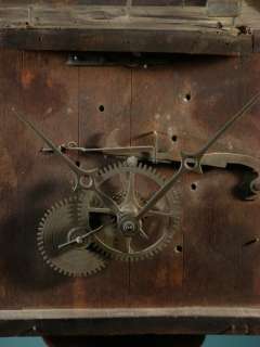 ANTIQUE CLOCK MOVEMENT from a BLACK FOREST WEIGHT DRIVEN WALL CLOCK, c 